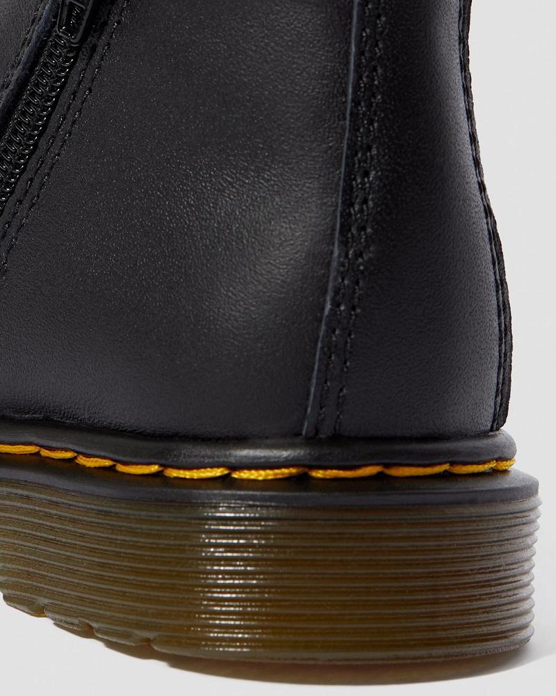 Kids' Dr Martens Infant/Toddler 2976 Softy T Leather Chelsea Boots Black | AU 666VRW